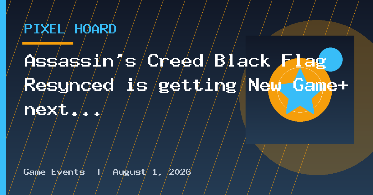 Assassin's Creed Black Flag Resynced is getting New Game+ next week