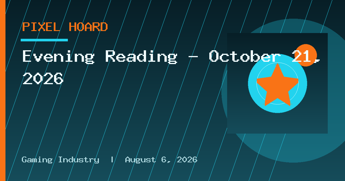 Evening Reading - October 21, 2026