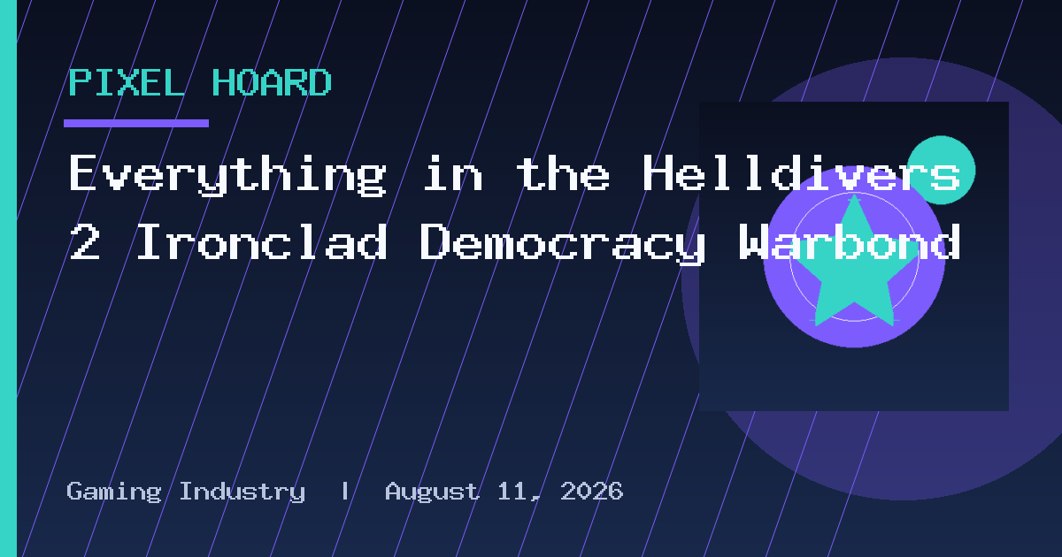 Everything in the Helldivers 2 Ironclad Democracy Warbond