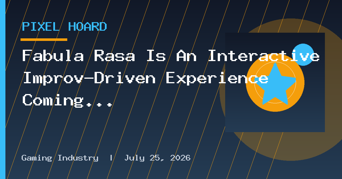 Fabula Rasa Is An Interactive Improv-Driven Experience Coming To Quest