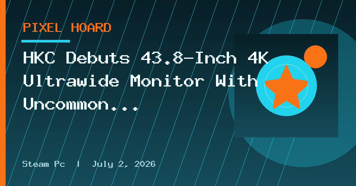 HKC Debuts 43.8-Inch 4K Ultrawide Monitor With Uncommon 24:9 Aspect Ratio