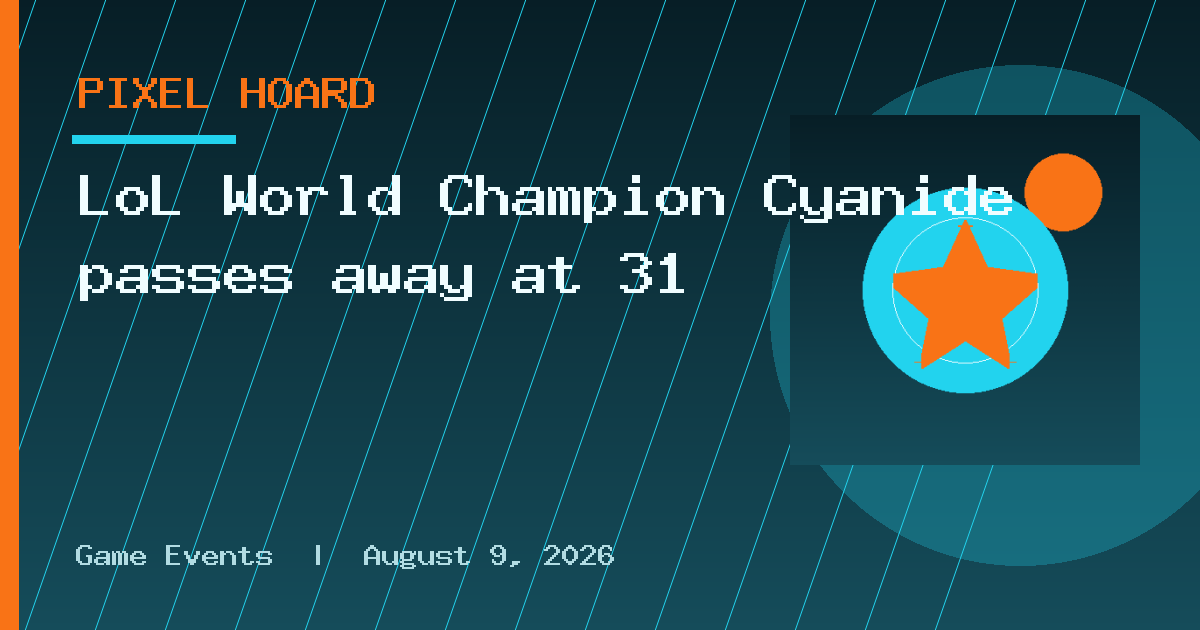 LoL World Champion Cyanide passes away at 31