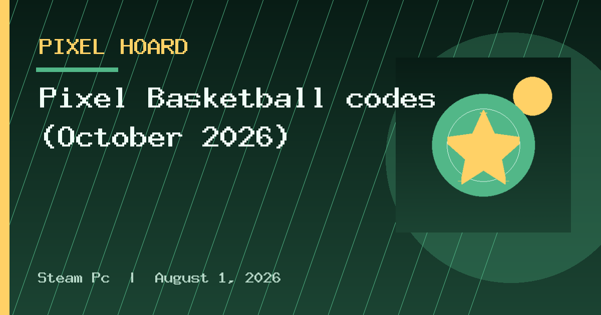 Pixel Basketball codes (October 2026)