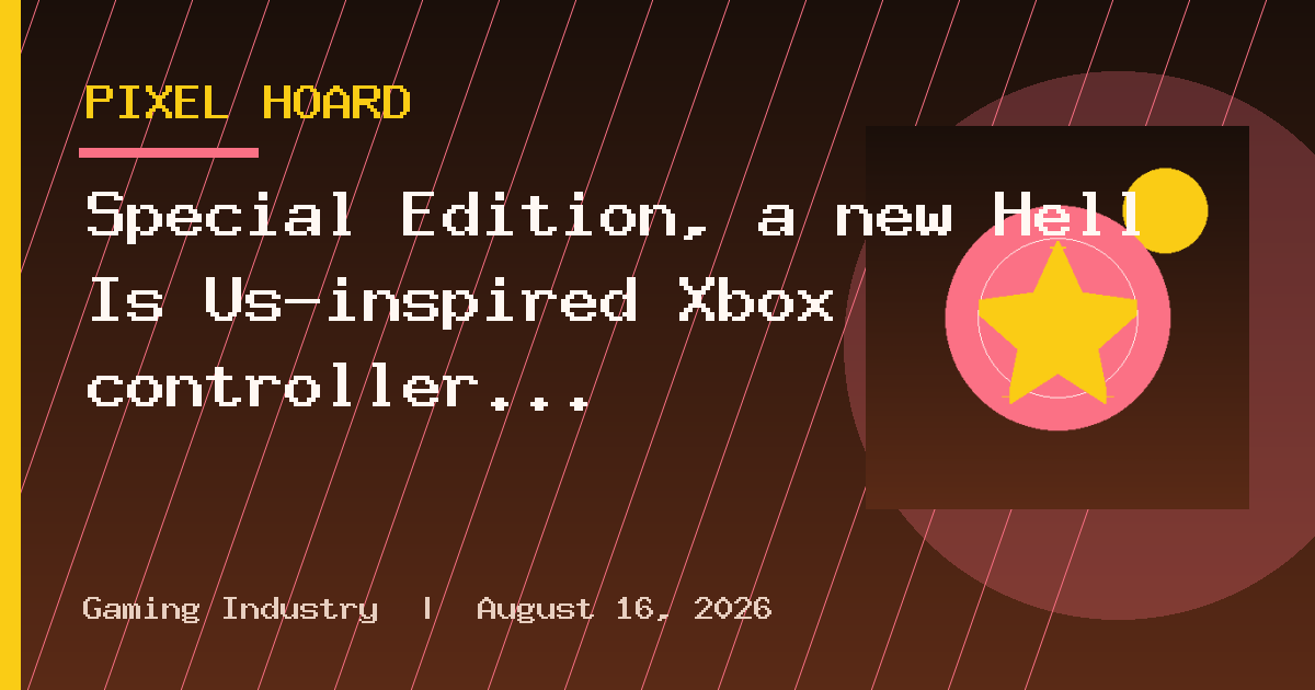 Special Edition, a new Hell Is Us-inspired Xbox controller offering 'joystick