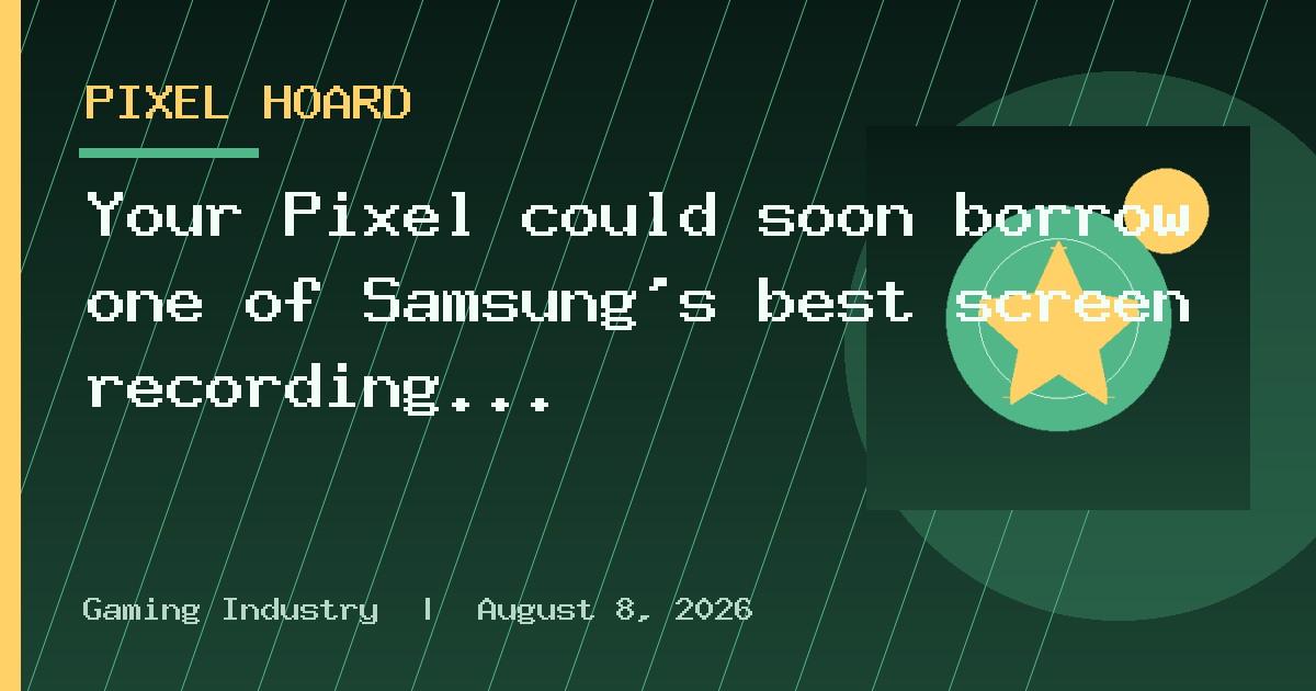 Your Pixel could soon borrow one of Samsung’s best screen recording tricks